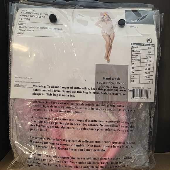 Leg Avenue Pink Bubble Bath Costume - Picture 2 of 4